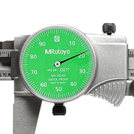 Mitutoyo M-505-742-53 Dial Caliper เครื่องวัดคาลิเปอร์แบบเข็ม (0 - 6") image