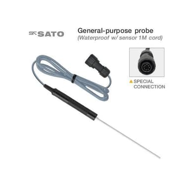 SK Sato SK-S810PT-10 โพรบวัดอุณหภูมิทั่วไป (General-Purpose) | Cable 1m