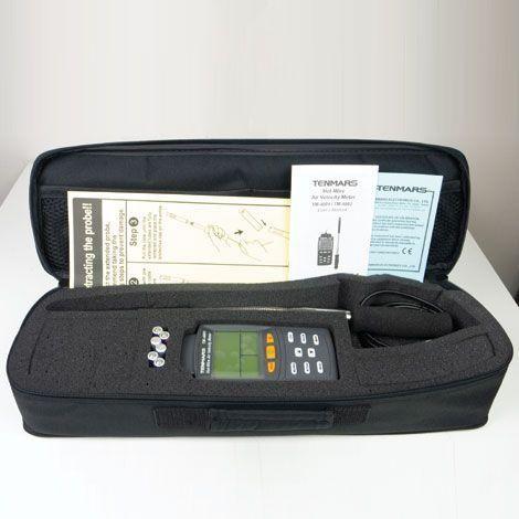 Tenmars TM-4001 เครื่องวัดความเร็วลมและปริมาตรลมแบบ Hot-Wire | 3in1 (โพรบดัดงอได้) image