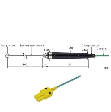 Anritsu BS-31K-030-TC1-ASP โพรบวัดอุณหภูมิ Type K | General Internal Probes