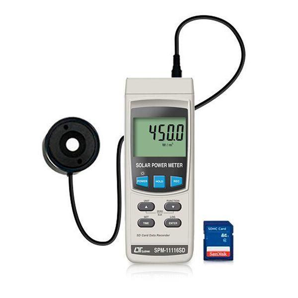 Lutron SPM-11116SD เครื่องวัดพลังงานแสงอาทิตย์ | SD Card image