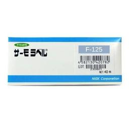 NIGK F-125 แถบวัดอุณหภูมิแบบ Irreversible │Pack of 40pcs │ 125°C image