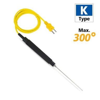 Rixen LK-01 โพรบวัดอุณหภูมิ Immersion Max.300℃ (Type K) | Cable 1M
