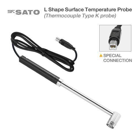 SK Sato SK-S308K โพรบวัดอุณหภูมิพื้นผิว L shape (Type K) | -30 to 600°C image