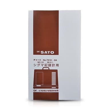 SK Sato SK-7210-84 กระดาษบันทึกแบบรายวัน 32Day Chart สำหรับเทอร์โมไฮโกรกราฟ NSII-Q