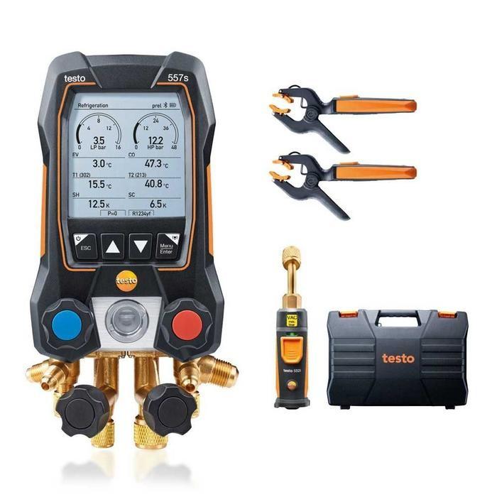Testo-557s Smart Vacuum Kit เกจวัดน้ำยาแอร์ Smart digital สำหรับงาน HVAC | Bluetooth image