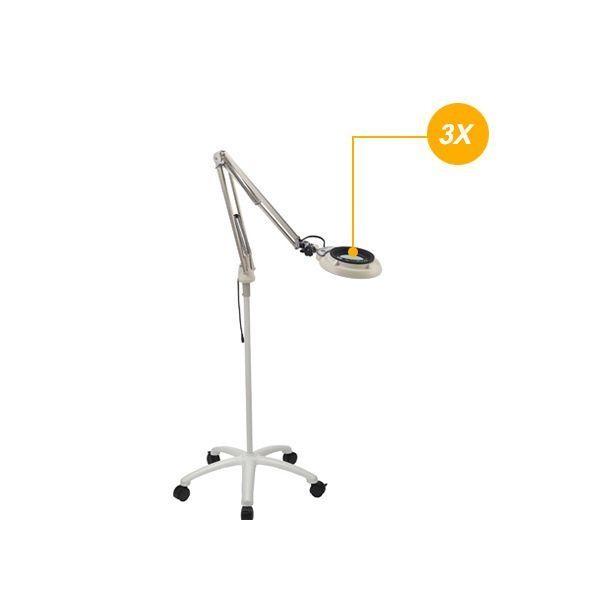 Otsuka ENVL-FL-3X โคมไฟแว่นขยาย | Free-Arm + Caster Stand image