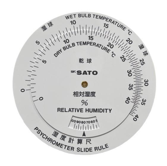SK Sato SK-7450-80 Humidity Conversion Rule no.7450-80 for SK-RHG image