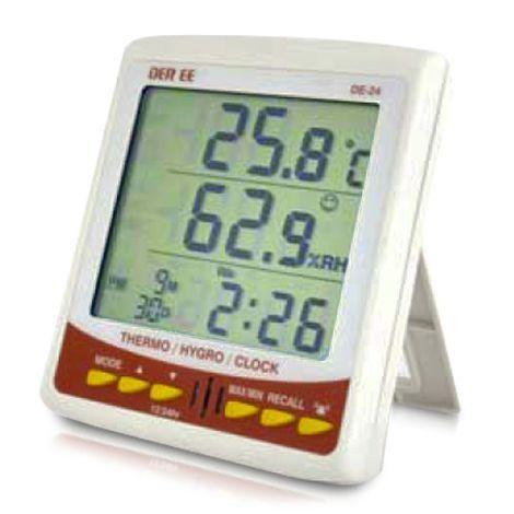 DER EE DE-24 เครื่องวัดอุณหภูมิและความชื้น 4in1 image