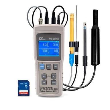 Lutron WAC-2019SD เครื่องวัดคุณภาพน้ำ 9in1│SD Card Real Time Data Recorder