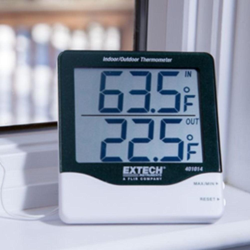 Extech EX-401014 เครื่องวัดอุณหภูมิ Big Digit Indoor Outdoor Thermometer│10 ถึง 60°C image