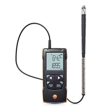 Testo 416 เครื่องวัดความเร็วลมแบบใบพัดขนาดเล็ก With App Connection