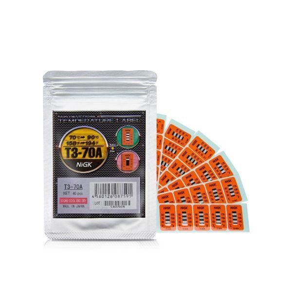 NiGK รุ่น T3-70A แถบวัดอุณหภูมิแบบ Irreversible (3 Point) | (70 to 90 C) image