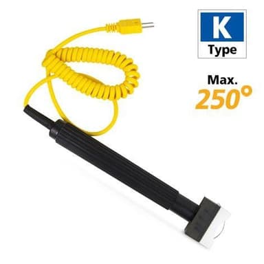 Rixen SK-05 โพรบวัดอุณหภูมิพื้นผิวท่อ Max. 250°C (Type K)
