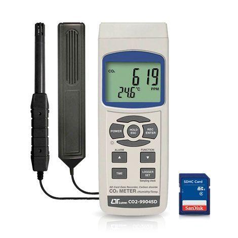 Lutron CO2-9904SD เครื่องวัดก๊าซ CO2 แบบพกพา 5 in 1 image