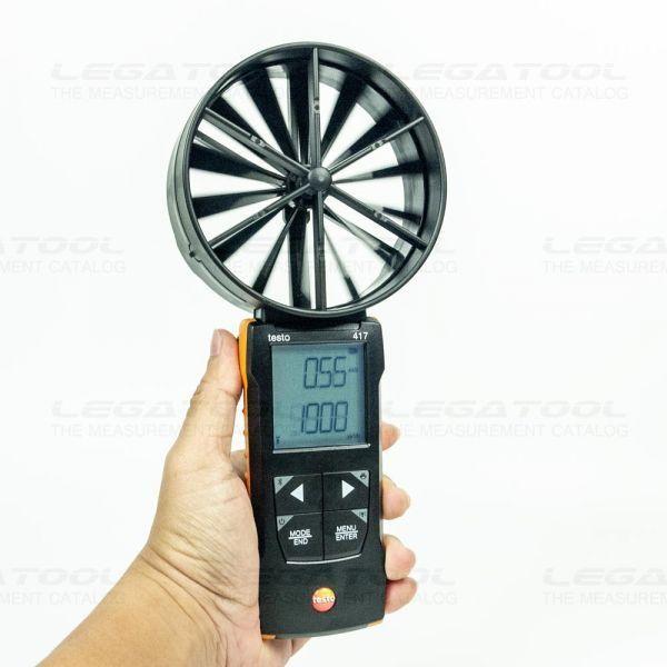 Testo 417 Kit 1 เครื่องวัดความเร็วลม พร้อม กรวยวัดความเร็วลม | With App Connection image