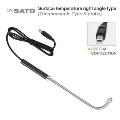 SK Sato SK-S303K โพรบวัดอุณหภูมิพื้นผิวแบบโค้ง (Type K) | Cable Length 1.1 M.