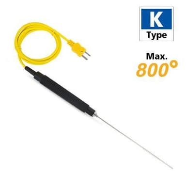Rixen LK-13 โพรบวัดอุณหภูมิ Immersion Max.800°C (Type K) | Cable 1M