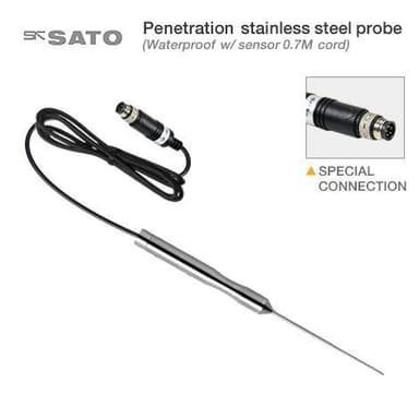 SK Sato S270WP-05 โพรบวัดอุณหภูมิปลายแหลม (Point End-Waterproof) | Cable 0.7 M