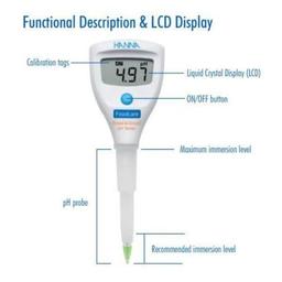 HANNA HI981038 เครื่องวัดค่ากรด-ด่าง แบบพกพา สำหรับแป้งโดว์และขนมปัง image