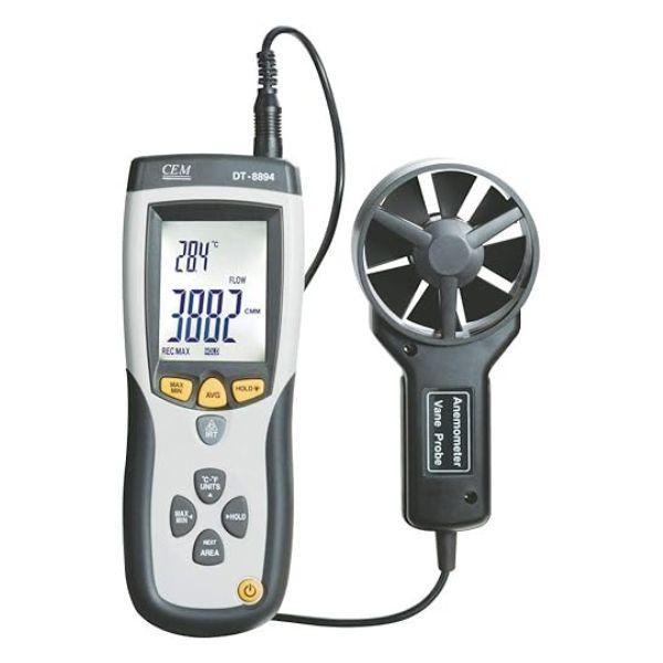 CEM DT-8894 เครื่องทดสอบอุณหภูมิความเร็วลมดิจิตอล Digital temperature Wind speed tester image