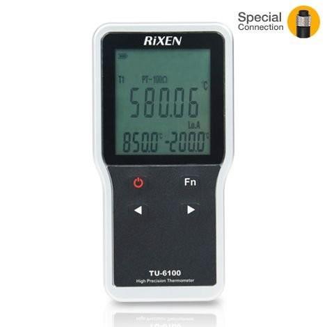 Rixen TU-6100-KIT เครื่องวัดอุณหภูมิ RTD 2 ช่องโพรบ image