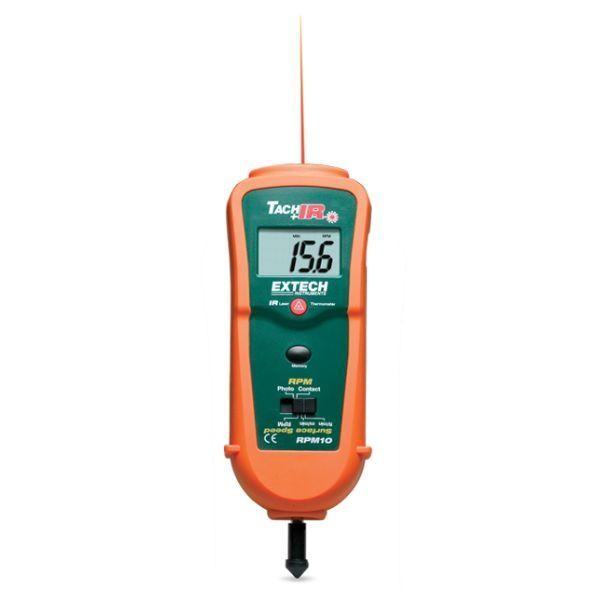 EXTECH EX-RPM10 เครื่องวัดความเร็วลม แสง + IR Thermometer image