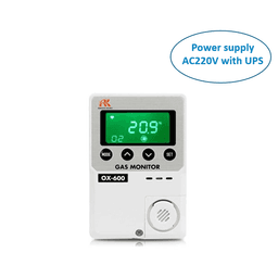 RIKEN KEIKI OX-600 เครื่องวัดออกซิเจนในอากาศ (O2) | power supply AC220V with UPS image