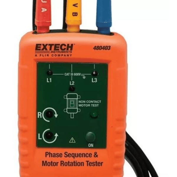 EXTECH EX-480403 เครื่องตรวจวัดลำดับเฟส 3 Phase/Motor Rotation Meter image