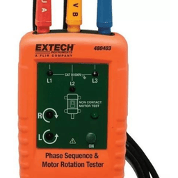 EXTECH EX-480403 เครื่องตรวจวัดลำดับเฟส 3 Phase/Motor Rotation Meter image