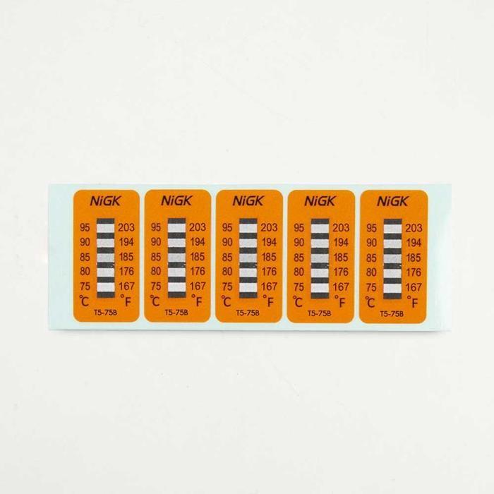 NiGK รุ่น T5-75B แถบวัดอุณหภูมิแบบ Irreversible (5 Point) | (75 to 95℃) image