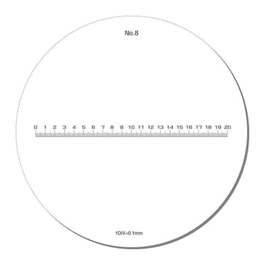 Peak PS-8-10X สเกลเลนส์ No.8 ใช้งานร่วมกับตัวกล้องที่กำลังขยาย 10X แบบเปลี่ยนสเกลเลนส์ได้