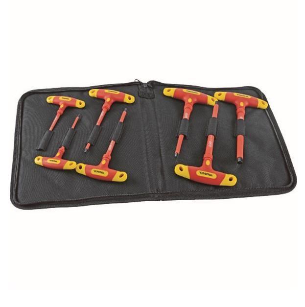 TRUSCO-TZTR-7S ชุดประแจหกเหลี่ยมตัว T หุ้มฉนวน 7 ชิ้น image