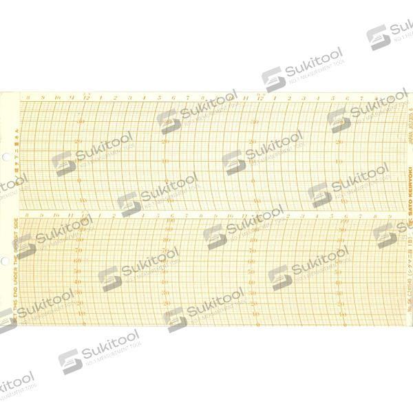 SK Sato SK-7210-60 กระดาษบันทึกแบบรายวัน 1Day Chart สำหรับเทอร์โมไฮโกรกราฟ NSII-Q image