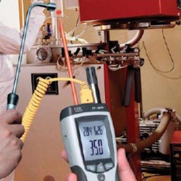 CEM DT-8896 ไซโครมิเตอร์พร้อมเทอร์โมมิเตอร์อินฟราเรด Psychrometer with InfraRed Thermometer image