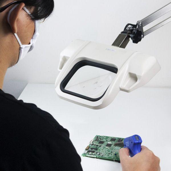 Otsuka O-LIGHT-III-L-F-6500K-3.5X โคมไฟแว่นขยายชื้นงานแบบมีแขนจับหนีบโต๊ะ (อุณหภูมิแสง 6500K)│Recta-Lens Series image