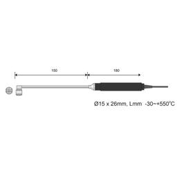 RIXEN SK-45 โพรบวัดอุณหภูมิ SURFACE TYPE image