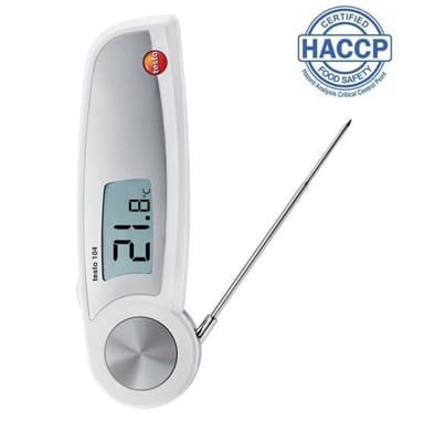 Testo-104 เครื่องวัดอุณหภูมิอาหาร HACCP (IP65) | Max.250°C