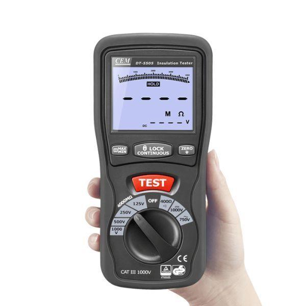 CEM DT-5500 เครื่องทดสอบฉนวน Insulation Tester image