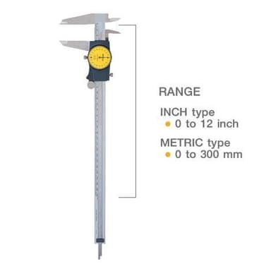 Mitutoyo M-505-745 Dial Caliper เครื่องวัดคาลิเปอร์แบบเข็ม (0 - 300mm)