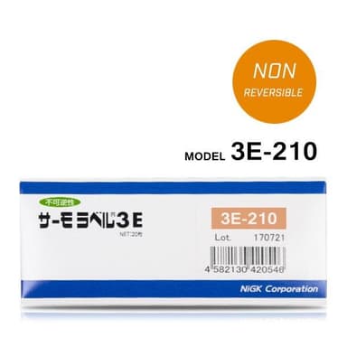 NiGK 3E-210 แถบวัดอุณหภูมิแบบ Irreversible (3 Point) | (210 to 230°C)