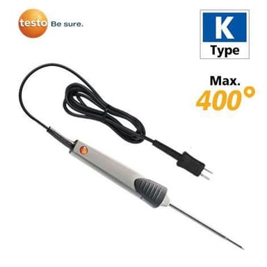 TESTO-0602-1293 Waterproof Immersion Probe | Max.400℃ (Type K)