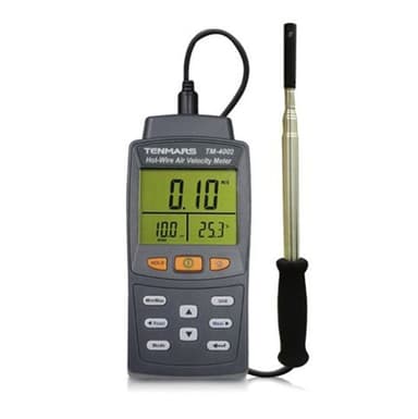 Tenmars TM-4002 เครื่องวัดความเร็วลมและปริมาตรลมแบบ Hot-Wire | 4in1
