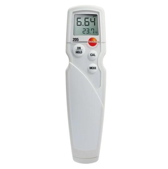Testo-0563-2051 No.0563 2051 testo-205 pH/temperature measuring instrument for semi-solid media image