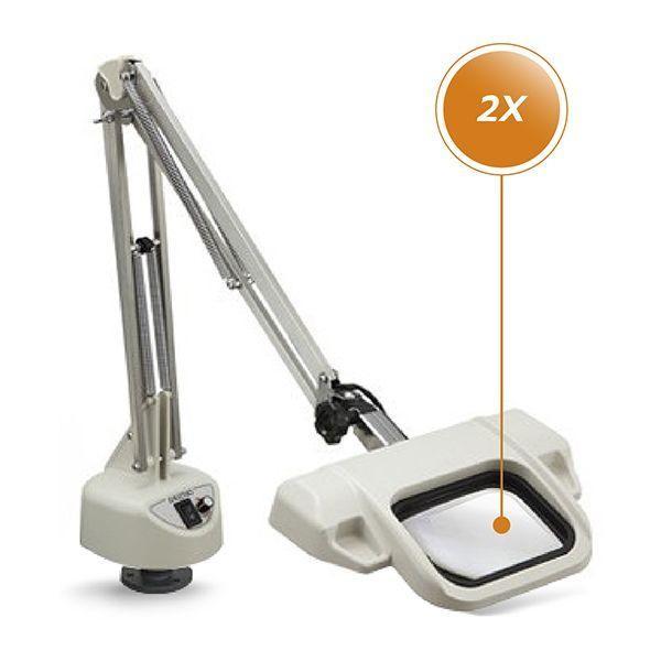Otsuka O-LIGHT-III-L-FD-2X โคมไฟแว่นขยาย Free Arm Type LED Illuminated Magnifier / Fixed Type Desk Hold image