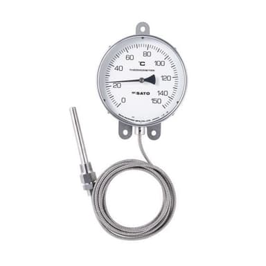 SK Sato SK-3020-15 Remote Sensing Dial Thermometer for Wall Mount 0 to 150°C