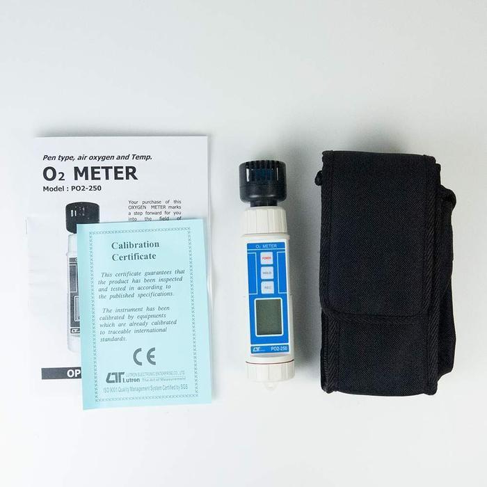 Lutron PO2-250 เครื่องวัดออกซิเจนและอุณหภูมิในอากาศแบบพกพา image