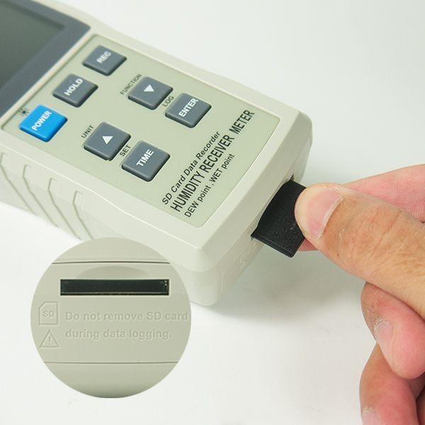 Lutron HR-3023SD เครื่องวัดอุณหภูมิความชื้นสัมพัทธ์ 4 In 1 | SD Card image