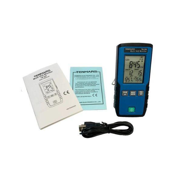 TENMARS TM-380 เครื่องวัดคาร์บอนไดออกไซด์ ฝุ่นPM2.5 PM10 อุณหภูมิและความชื้น image