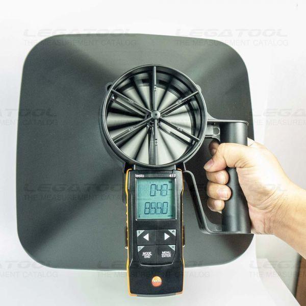 Testo 417 Kit 1 เครื่องวัดความเร็วลม พร้อม กรวยวัดความเร็วลม | With App Connection image
